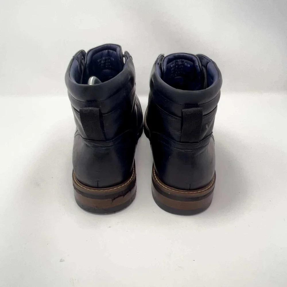 Florsheim Renegade Leather Chukka Boots Men's 10.5 Black Lace Up Lug Sole
